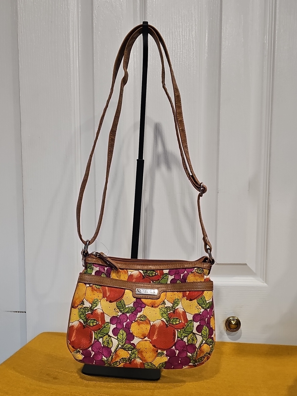 Relic Fruit Canvas And Leather Crossbody EUC
